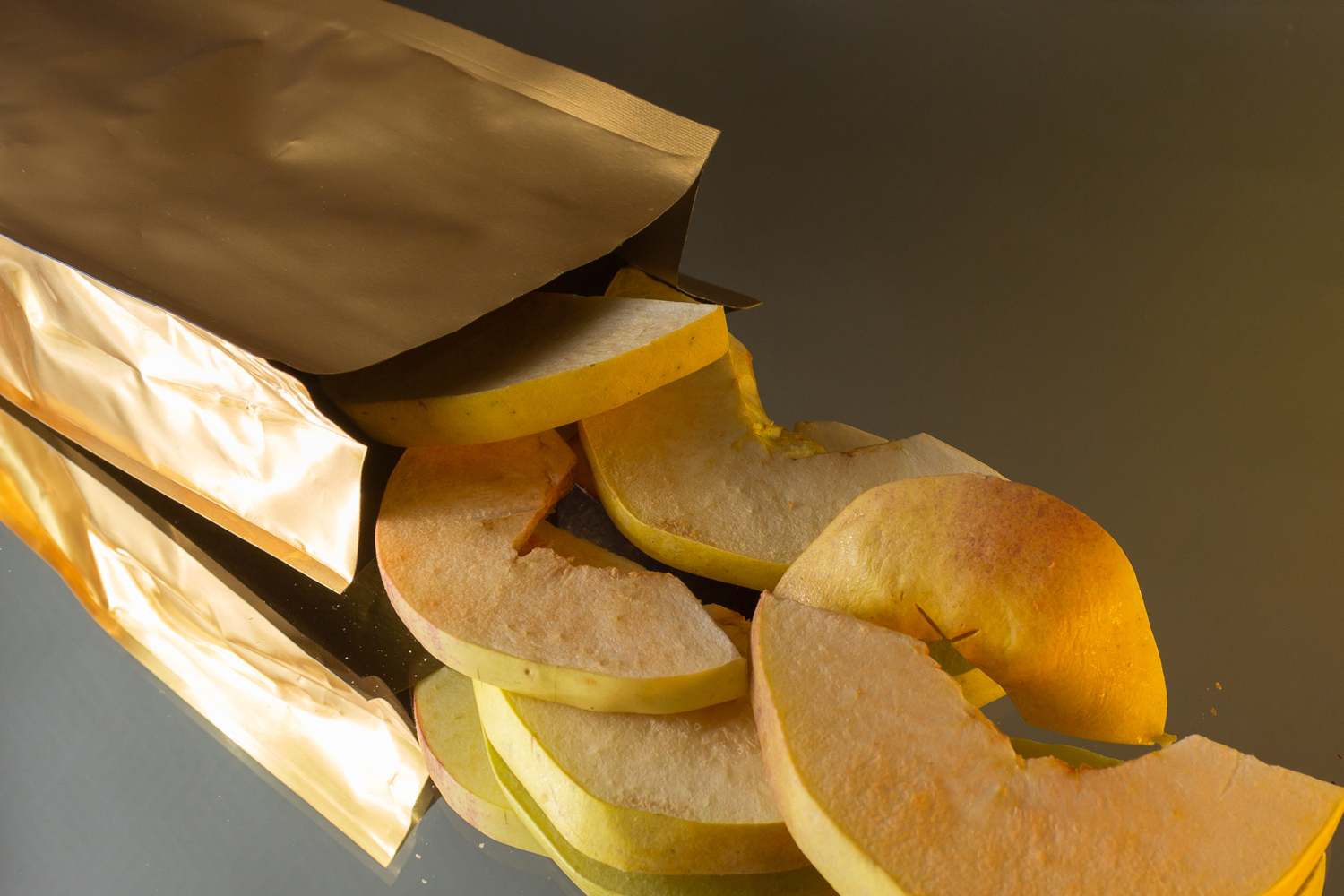 Sublimated apples freeze dried