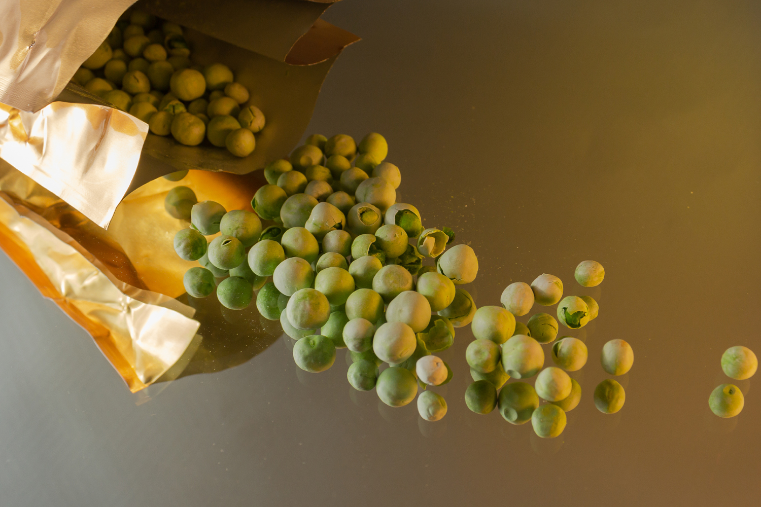 Sublimated peas freeze dried